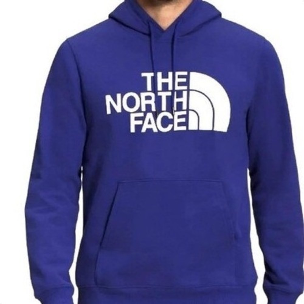 The North Face Women's Blue Logo Hoodie Pullover‎ Sweatshirt Size S
